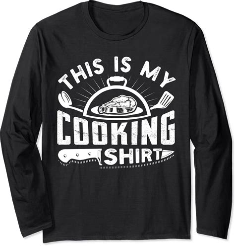 This Is My Cooking Shirt Funny Chef T Long Sleeve T Shirt Clothing Shoes And Jewelry