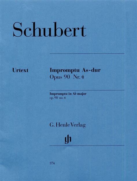 Impromptu As Dur Op 90 4 D 899 Von Franz Schubert Im Stretta Noten