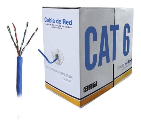 Bobina Cable De Red Utp M Antiagua Cat Rj Ethernet Mercado Libre