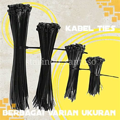 Jual Ties Kabel X Pengikat Cable Nilon Nylon Tali Ikat Packing