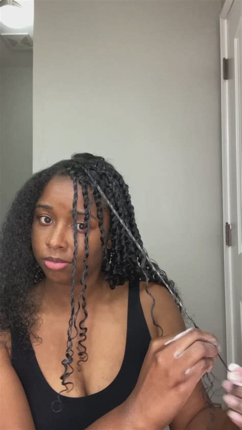 Boho Mini Twists On Natural Hair Tutorial Natural Hair Twists Natural Hair Styles Mini