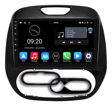 Multimidia Renault Captur Android 13 2gb Carplay 9p Voz Qled Frete grátis