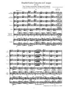 Concerto For Two Violins And String Orchestra In C Major Rv By A