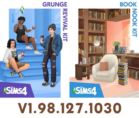 The Sims Patch Update V Grunge Revival Book Nook Kit