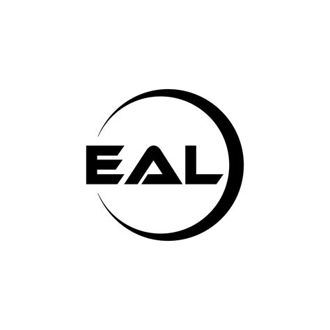 EAL letter logo design in illustration. Vector logo, calligraphy designs for logo, Poster ...