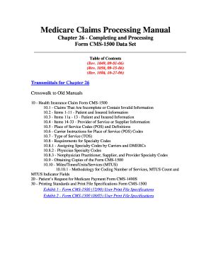 Fillable Online Medicare Claims Processing Manual Fax Email Print