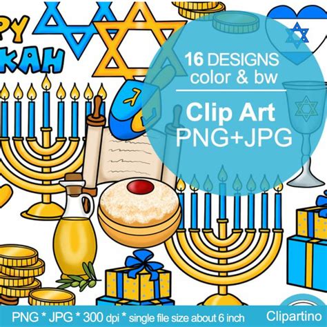 Hanukkah Holidays Clip Art Images – MasterBundles