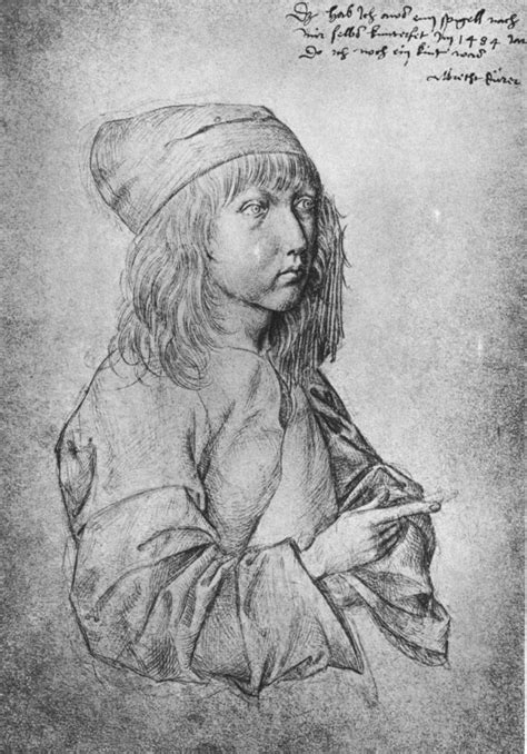 Albrecht D Rer Self Portrait Years Old Self Portrait Drawing