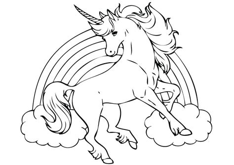 Realistic Unicorn Coloring Pages At Free Printable