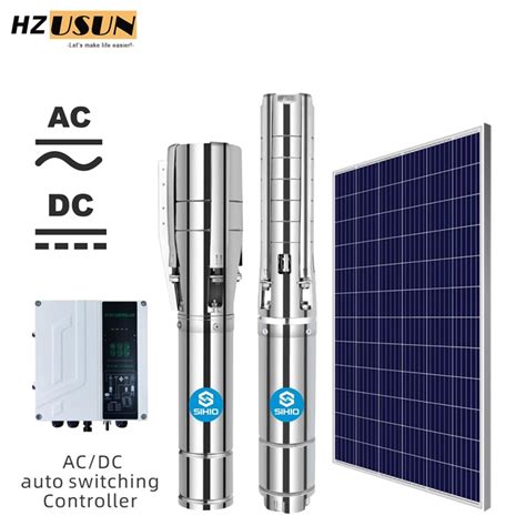 Ac Dc Solar Panel Shallow Well Irrigation Motor Pump Solar Hybrid Inverter Controller Borehole