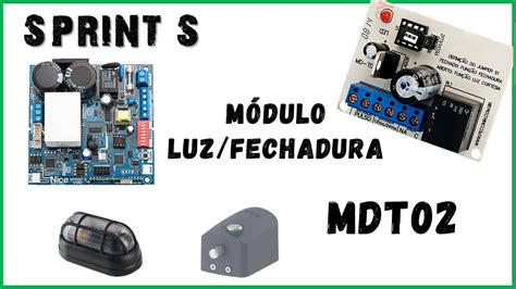 Como Ligar Módulo MDT 02 Peccinin Nice na Placa Sprint S completo YouTube