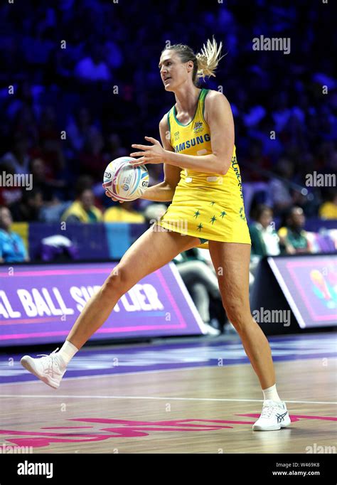 Australia's Caitlin Bassett during the Netball World Cup match at the M ...