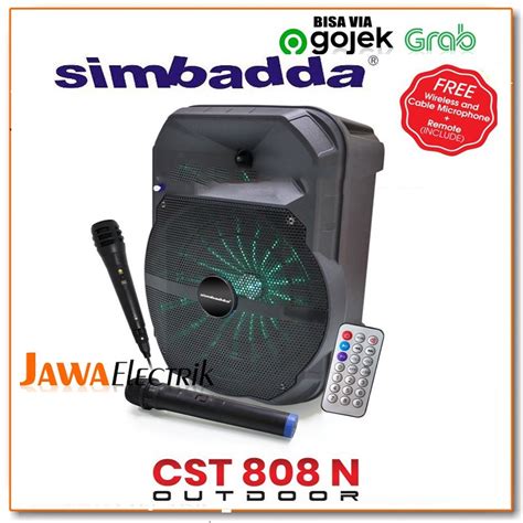 Jual Simbadda Cst N Simbadda Speaker Bluetooth Karaoke Free Mic