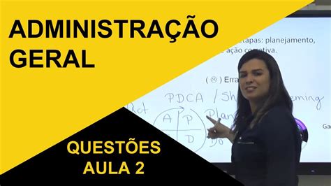 Administração Geral Questões 2 YouTube