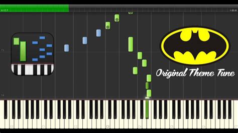 MIDI Original Batman Theme Tune Synthesia YouTube