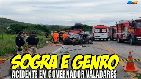 Sogra e genro MORREM após colisão entre carro e caminhão na BR 381 em