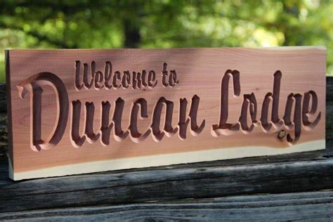 16 Fantastic A Customized Carved Cedar Wood Sign Photos Carved Wood