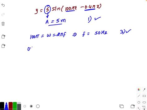 Solved The Equation Of A Progressive Wave Is Given By Y 5 Sin 100 πt 0