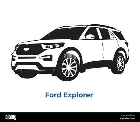 Vector Silhouettes Icons Of Ford Brand Cars Stock Vector Image And Art Alamy