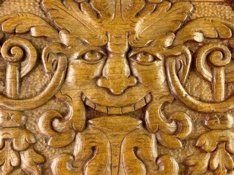 Pair Of Walnut Panels Carved With Mascarons French Late Th Century