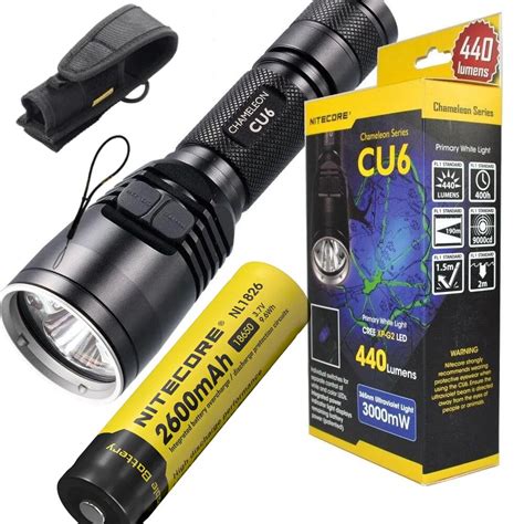 Nitecore Cu Flashlight Xp G R Lm Led With Mw Ultraviolet Uv