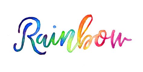 Create Colorful Rainbow Brush Lettering In Photoshop Every Tuesday