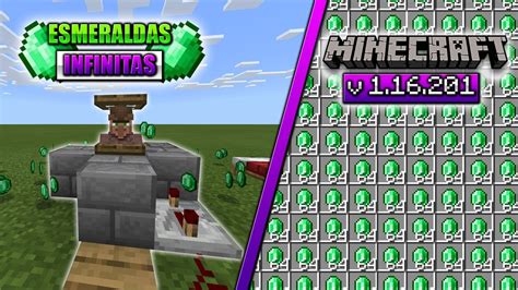 Granja De Esmeraldas Infinitas F Cil Minecraft Bedrock Youtube