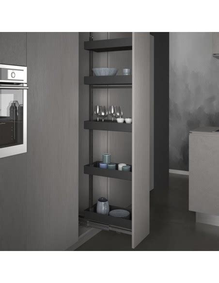 Kitchen Tall Pull Out Italian Larder Sige Suits 500mm Solid Five