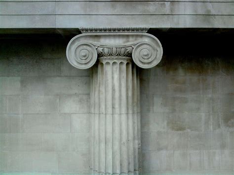 Ionic Entablature Capital And Column British Museum Ancient Greek