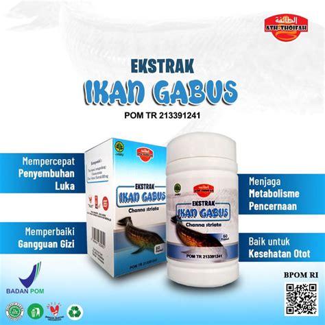 Jual Kapsul Ekstrak Ikan Gabus Asli Original Kapsul Ath Thoifah