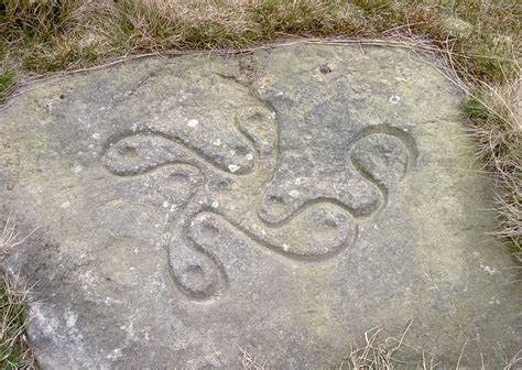 Swastika Stone Carved Rock Rock Art Ilkley Moor West Yorkshire