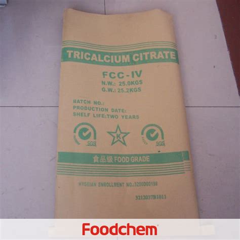 Tricalcium Citrate Supplier and Manufacturer in China, Buy Tricalcium ...