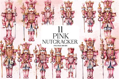 Pink Nutcracker Clipart Bundle Graphic By Vertex Creative Fabrica