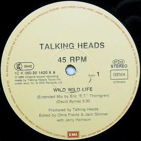 Talking Heads Wild Wild Life Vinyl Pussycat Records