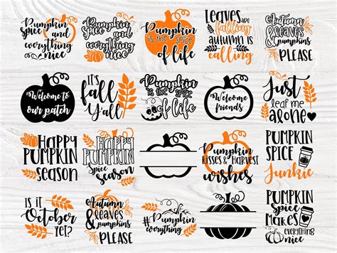 Fall pumpkin SVG, Fall svg, Bundle cut files, Pumpkin quotes svg By ...