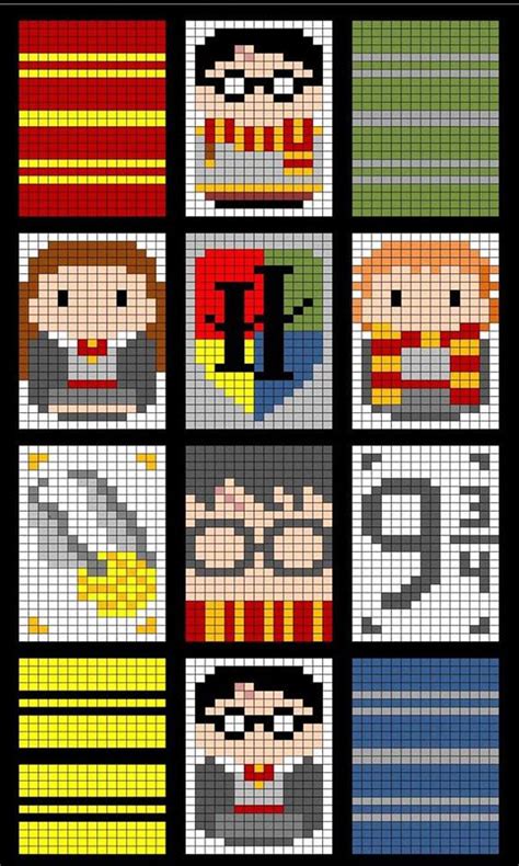 Pixel Art Facile Harry Potter Des Pixel Art Harry Potter Ville De