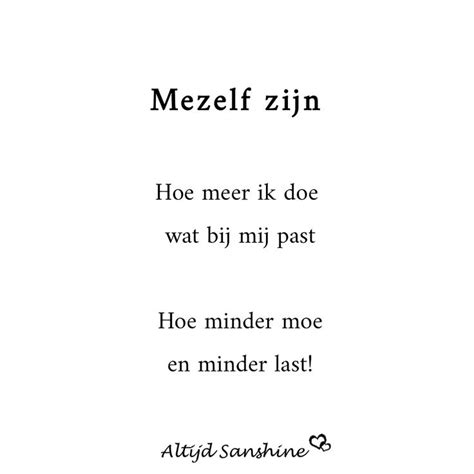 Gedicht Altijd Sanshine Jezelf Zijn