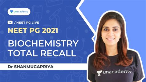 Neet Pg Biochem Total Recall Biochemistry Dr Shanmugapriya