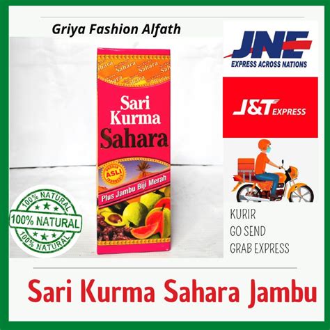 Jual Sari Kurma Sahara Original Dan Jambu Biji Merah 330 Gr Sari