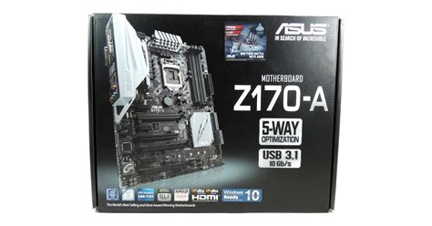 ASUS Z170-A (Intel Z170) Motherboard Review