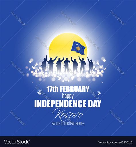 For kosovo independence day Royalty Free Vector Image