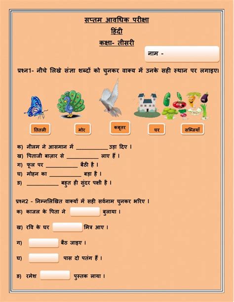 Hindi Grammar Worksheets