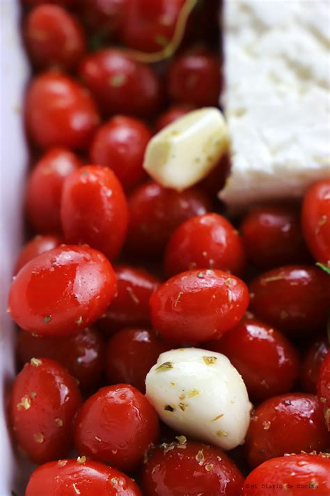 Pasta Con Queso Feta Y Tomates Al Horno Mi Diario De Cocina