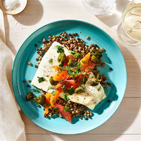 Slow-Roasted Alaska Halibut With Citrus & Smashed Olives Recipe on Food52