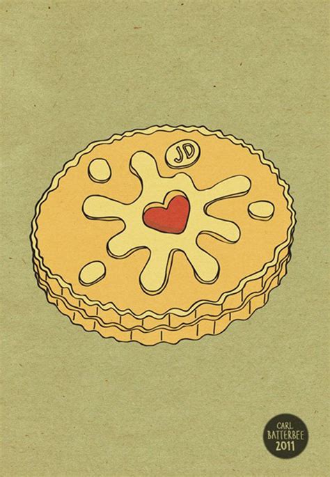 Jammie Dodger Biscuit Illustration Print Etsy Ink Illustrations