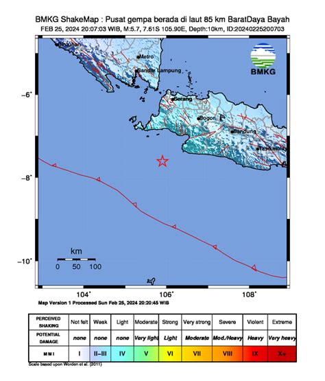 Gempa Di Banten Berpusat Di Bayah Dirasakan Hingga Di Tangerang