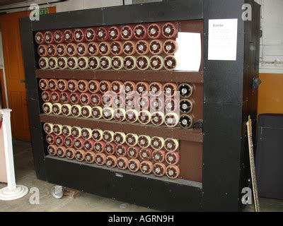 Replica of the Turing Bombe machine at Bletchley Park Stock Photo ...