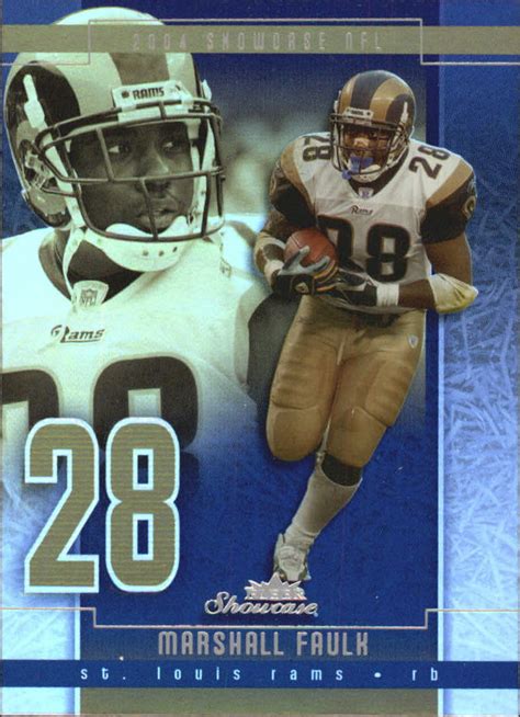 2004 Fleer Showcase 95 Marshall Faulk NM MT