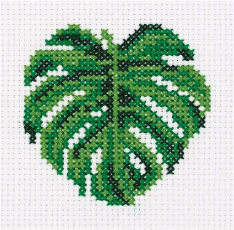 Monstera Cross Stitch Kit Code Klart Buy Online On Mybobbin