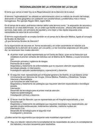 43 Regionalizacion Atencion Salud PDF